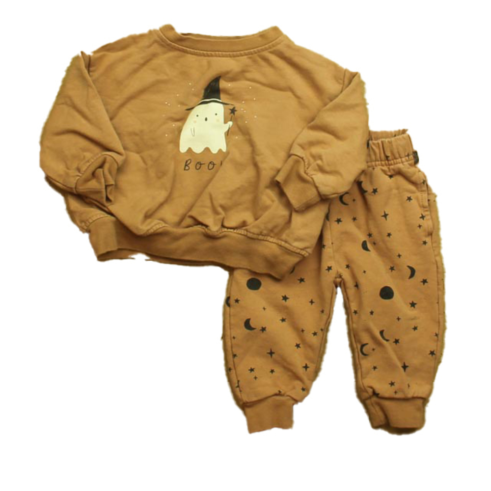 Rylee + Cru Unisex Brown Ghost Apparel Sets size: 3-6 Months